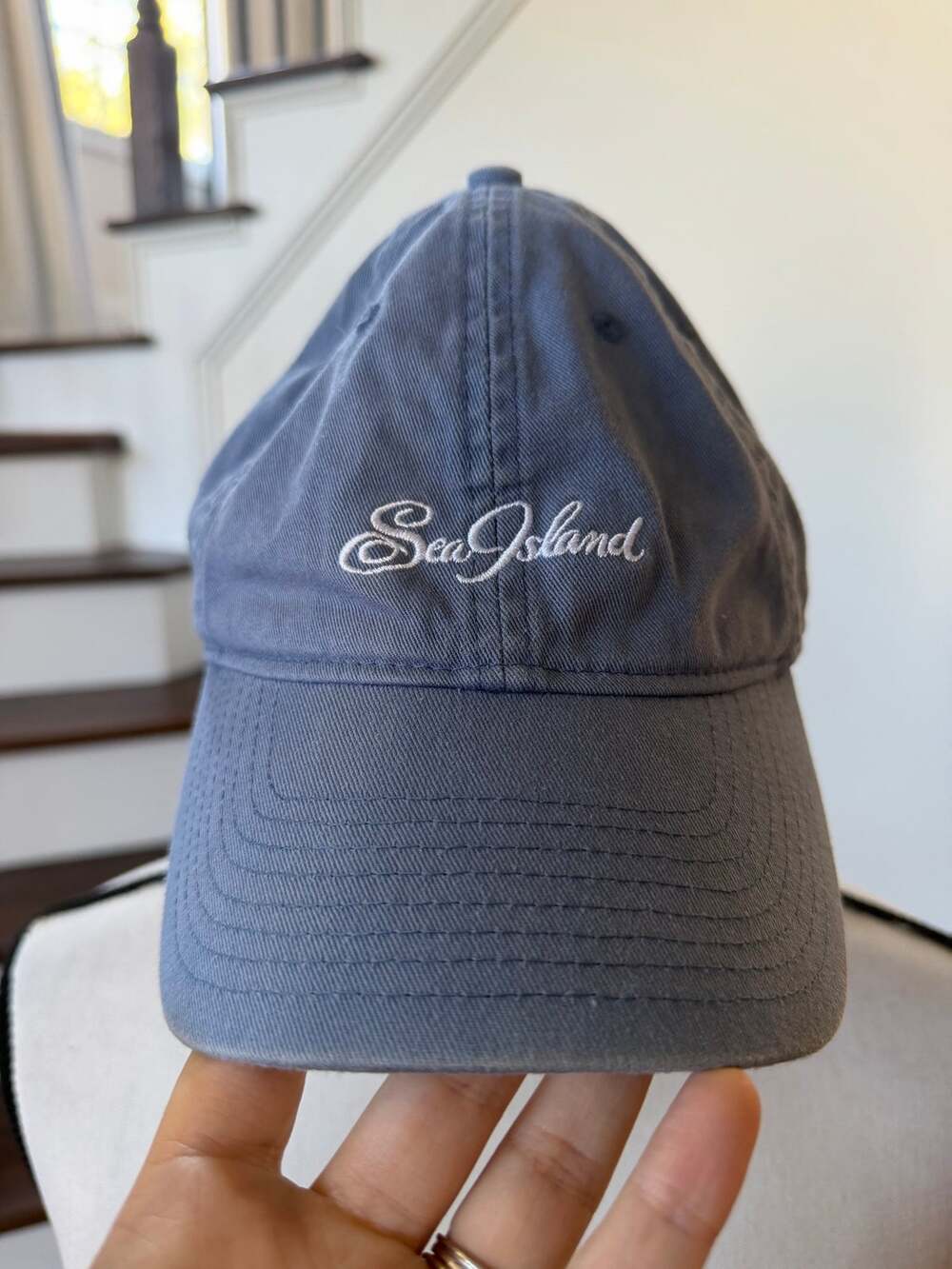Sea Island Resort Light Blue Embroidered Baseball Cap